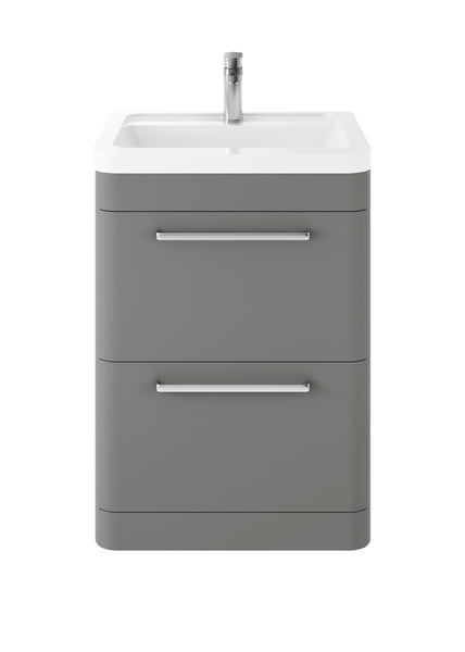 Hudson Reed Floor Standing 600mm Cabinet & Ceramic Basin