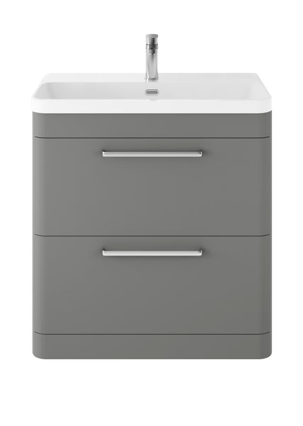 Hudson Reed Floor Standing 800mm Cabinet & Thin Edge Ceramic Basin