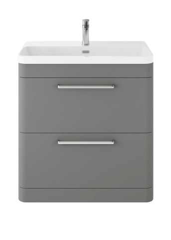 Hudson Reed Floor Standing 800mm Cabinet & Thin Edge Ceramic Basin