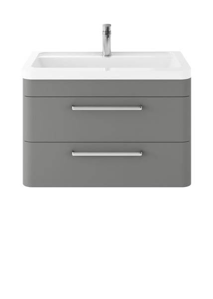 Hudson Reed Wall Hung 800mm Cabinet & Ceramic Basin
