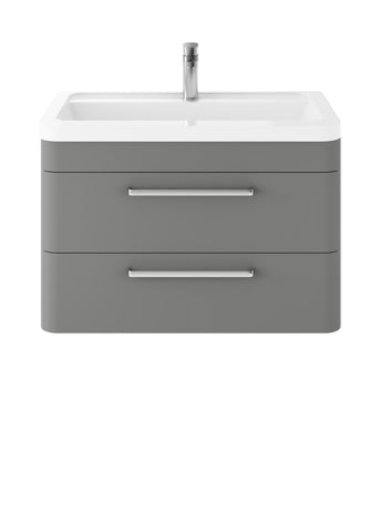 Hudson Reed Wall Hung 800mm Cabinet & Ceramic Basin