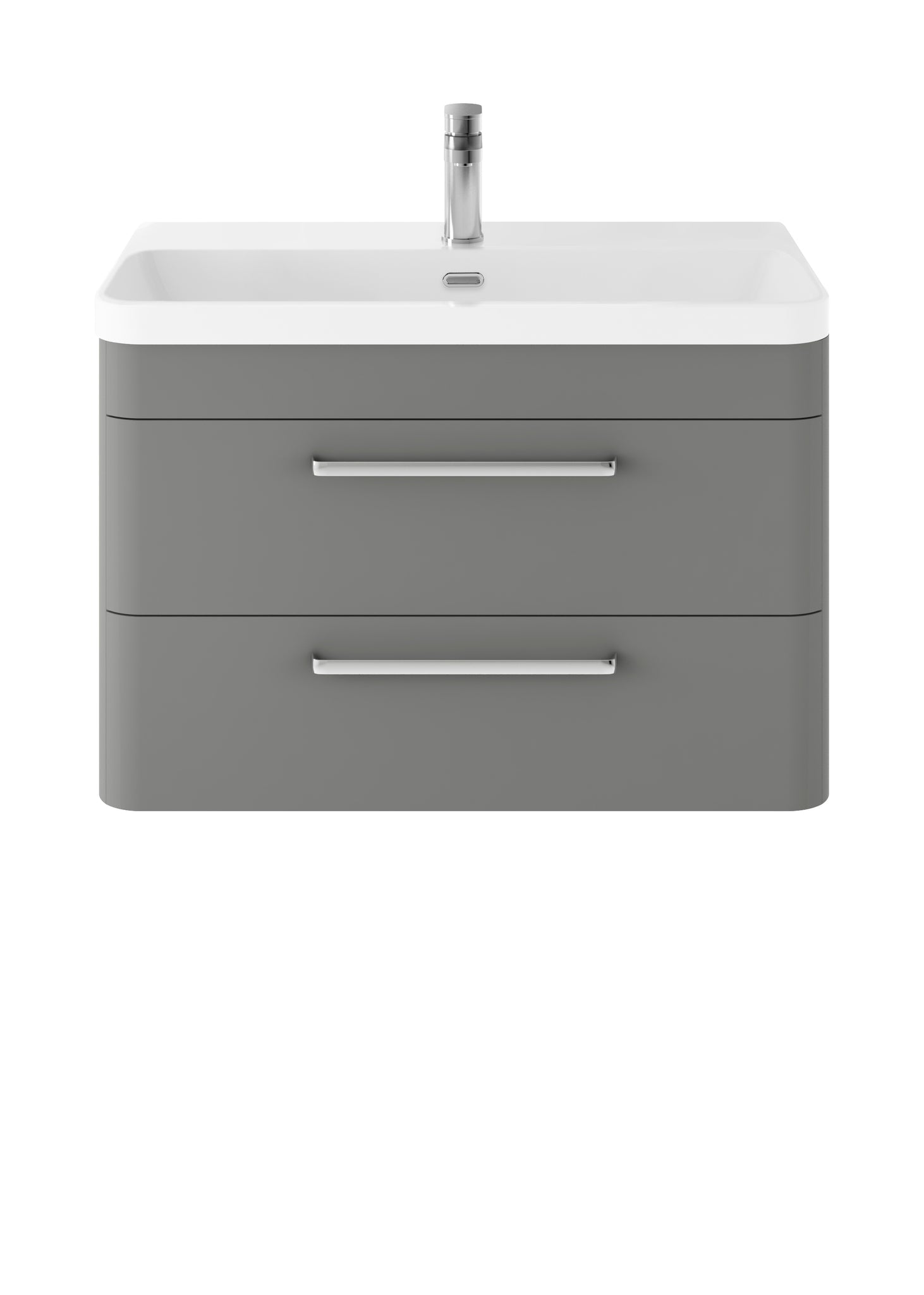 Hudson Reed Wall Hung 800mm Cabinet & Thin Edge Ceramic Basin