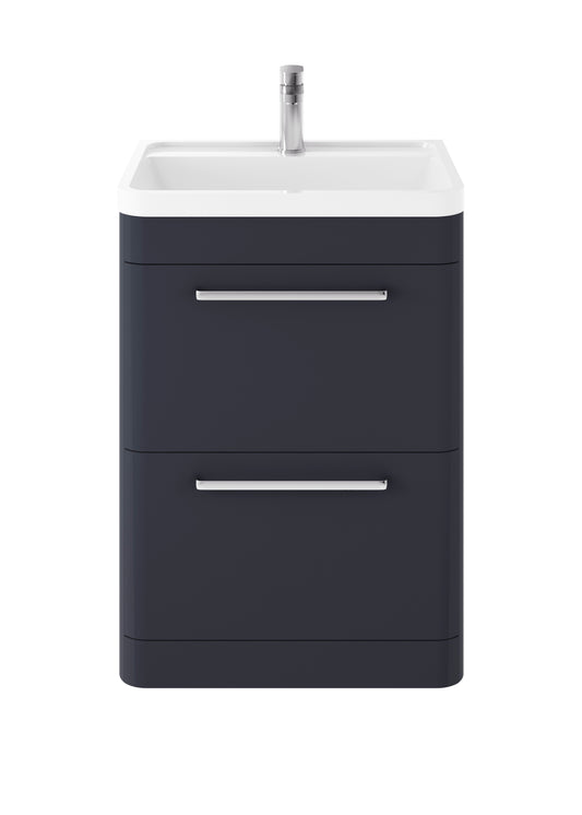 Hudson Reed Floor Standing 600mm Cabinet & Polymarble Basin