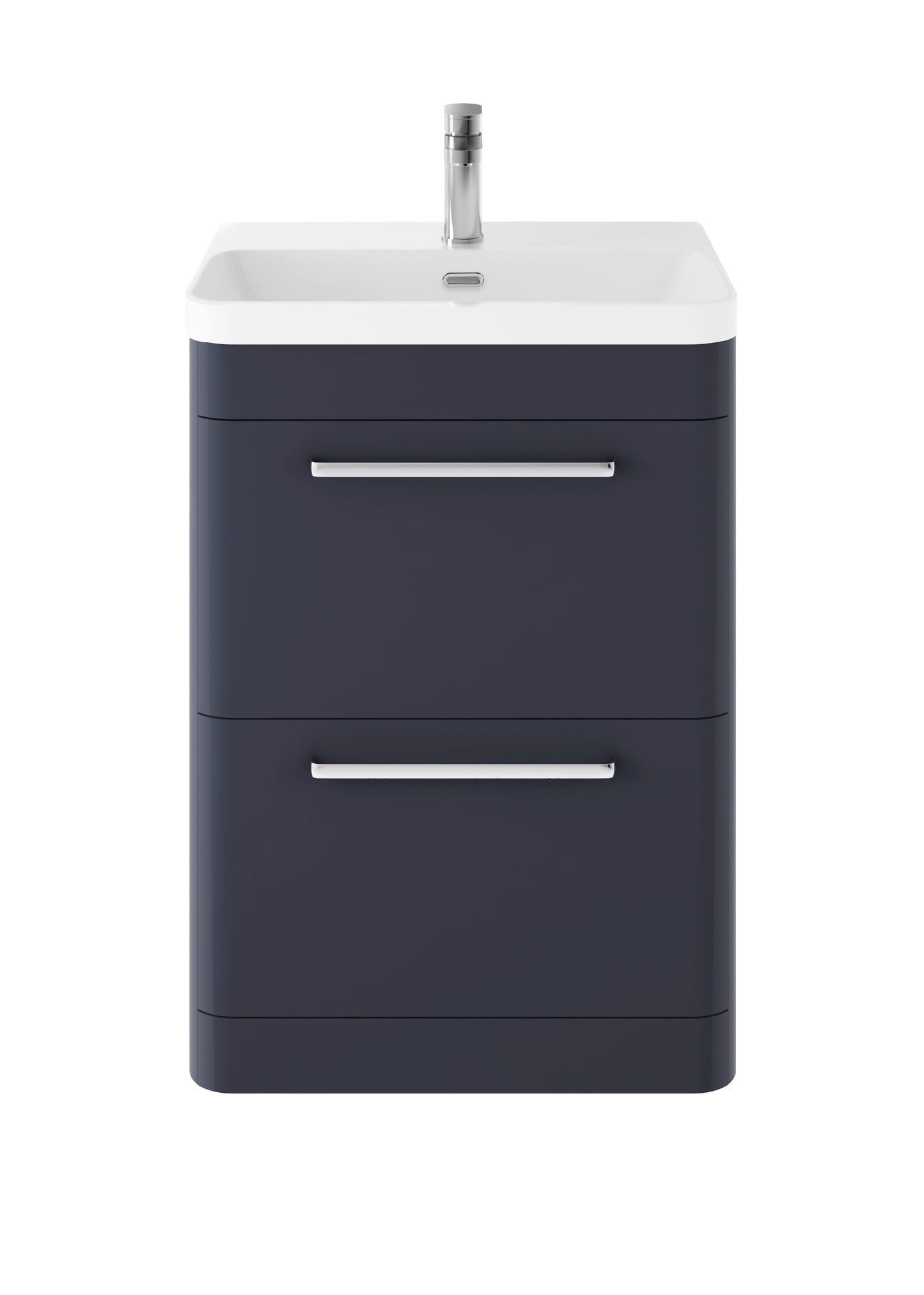 Hudson Reed Floor Standing 600mm Cabinet & Thin Edge Ceramic Basin