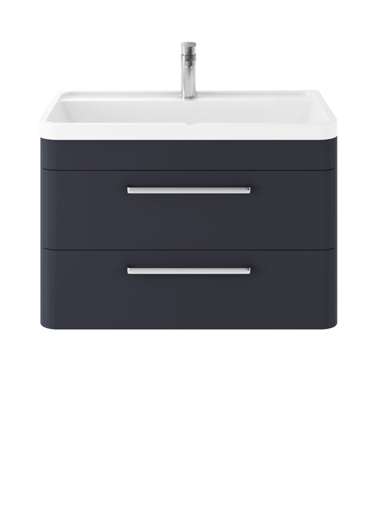 Hudson Reed Wall Hung 800mm Cabinet & Polymarble Basin