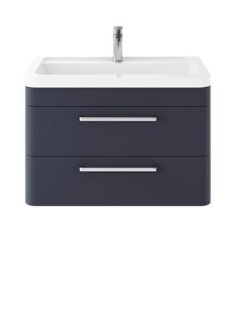 Hudson Reed Wall Hung 800mm Cabinet & Ceramic Basin