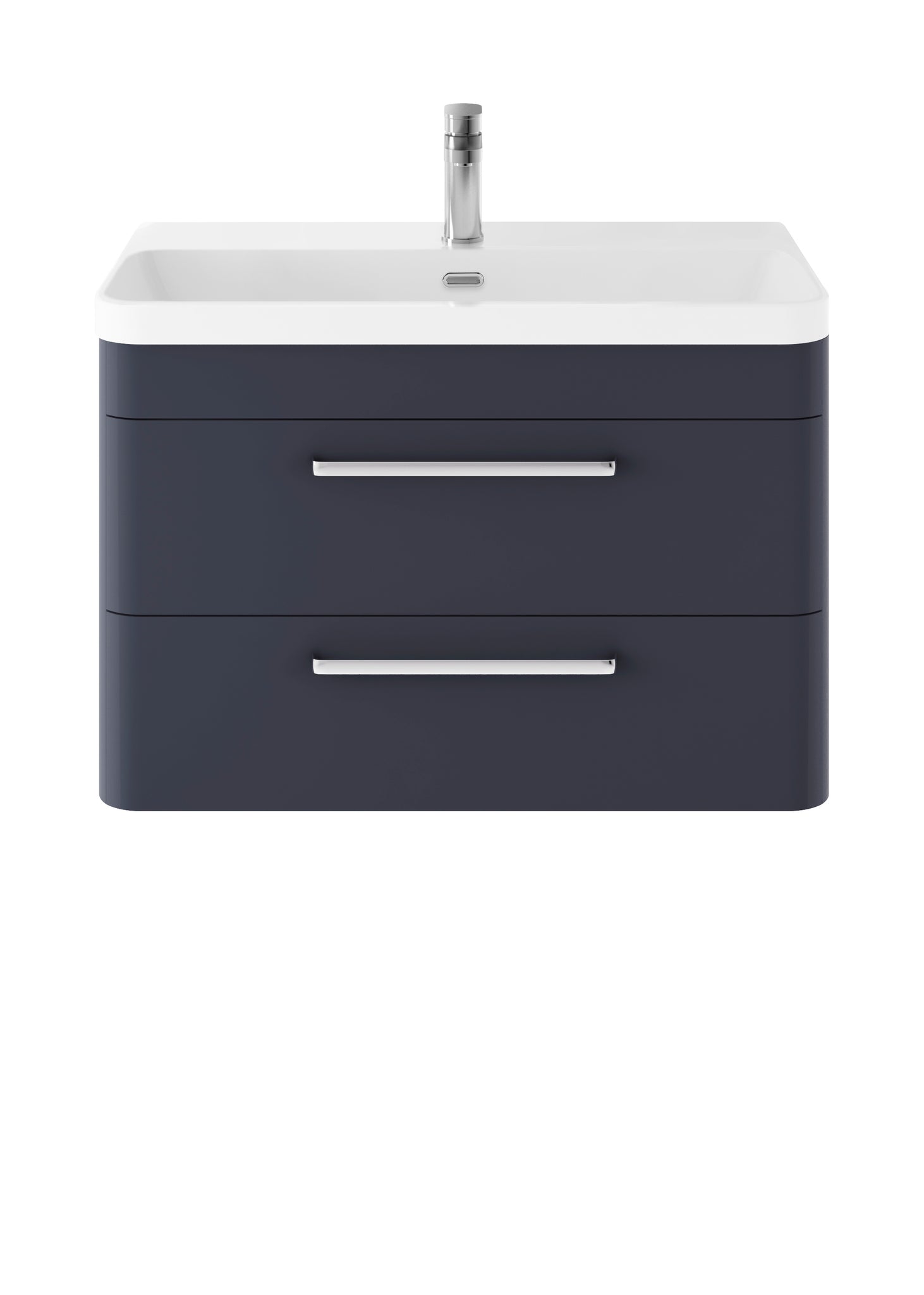 Hudson Reed Wall Hung 800mm Cabinet & Thin Edge Ceramic Basin