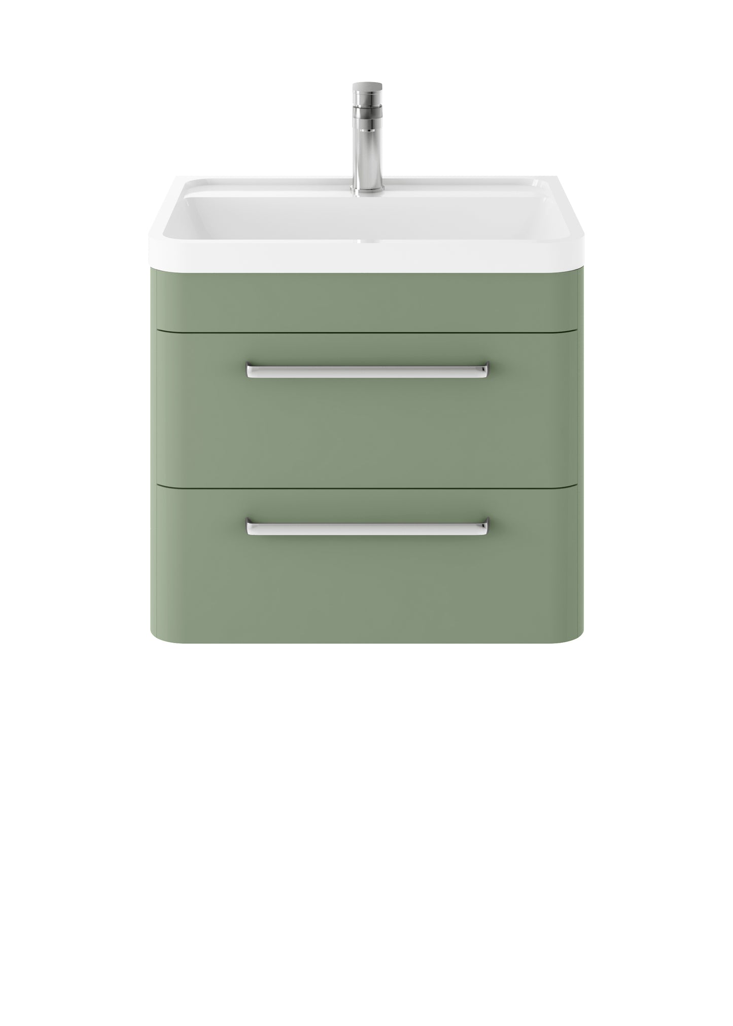 Hudson Reed Wall Hung 600mm Cabinet & Polymarble Basin