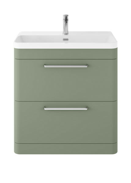Hudson Reed Floor Standing 800mm Cabinet & Thin Edge Ceramic Basin