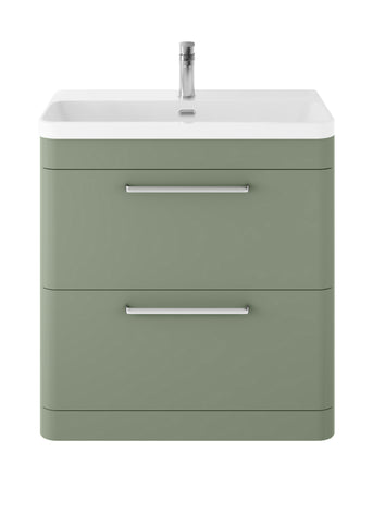 Hudson Reed Floor Standing 800mm Cabinet & Thin Edge Ceramic Basin