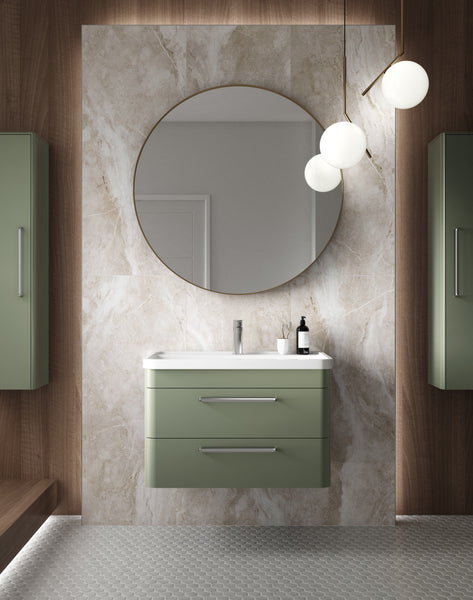 Hudson Reed Wall Hung 600mm Cabinet & Ceramic Basin