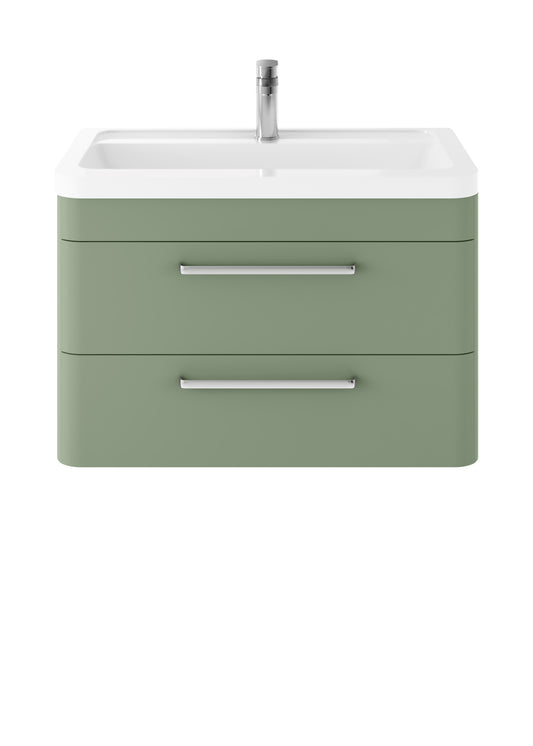 Hudson Reed Wall Hung 800mm Cabinet & Polymarble Basin