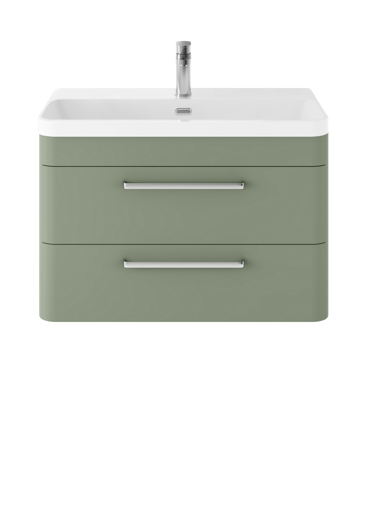 Hudson Reed Wall Hung 800mm Cabinet & Thin Edge Ceramic Basin