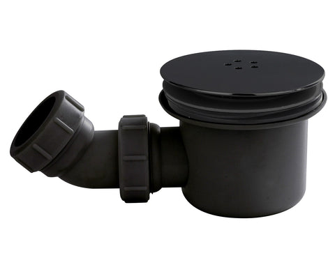 NUIE Black Fast Flow Shower Waste