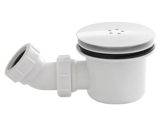 NUIE White Fast Flow Shower Waste
