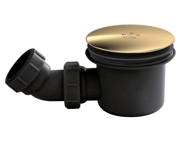 NUIE Black & Brass Fast Flow Shower Waste