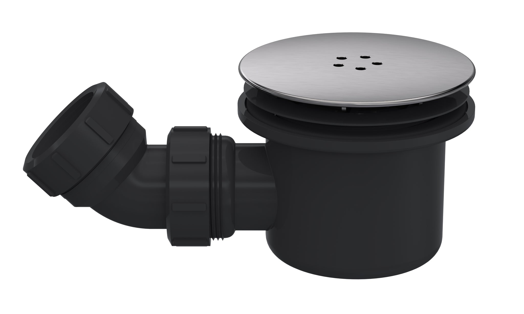 NUIE Mega Flow Shower Waste Gun Metal Top