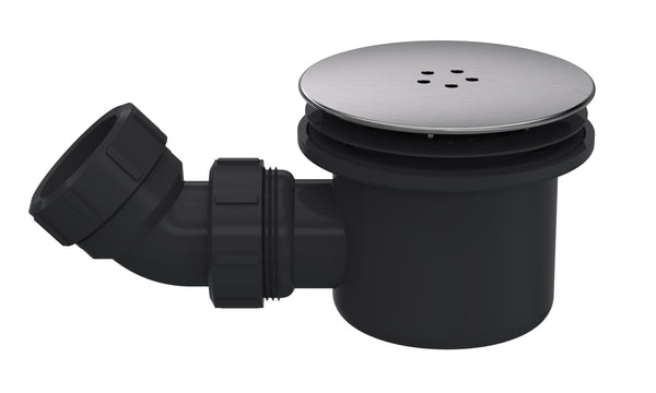 NUIE Mega Flow Shower Waste Gun Metal Top