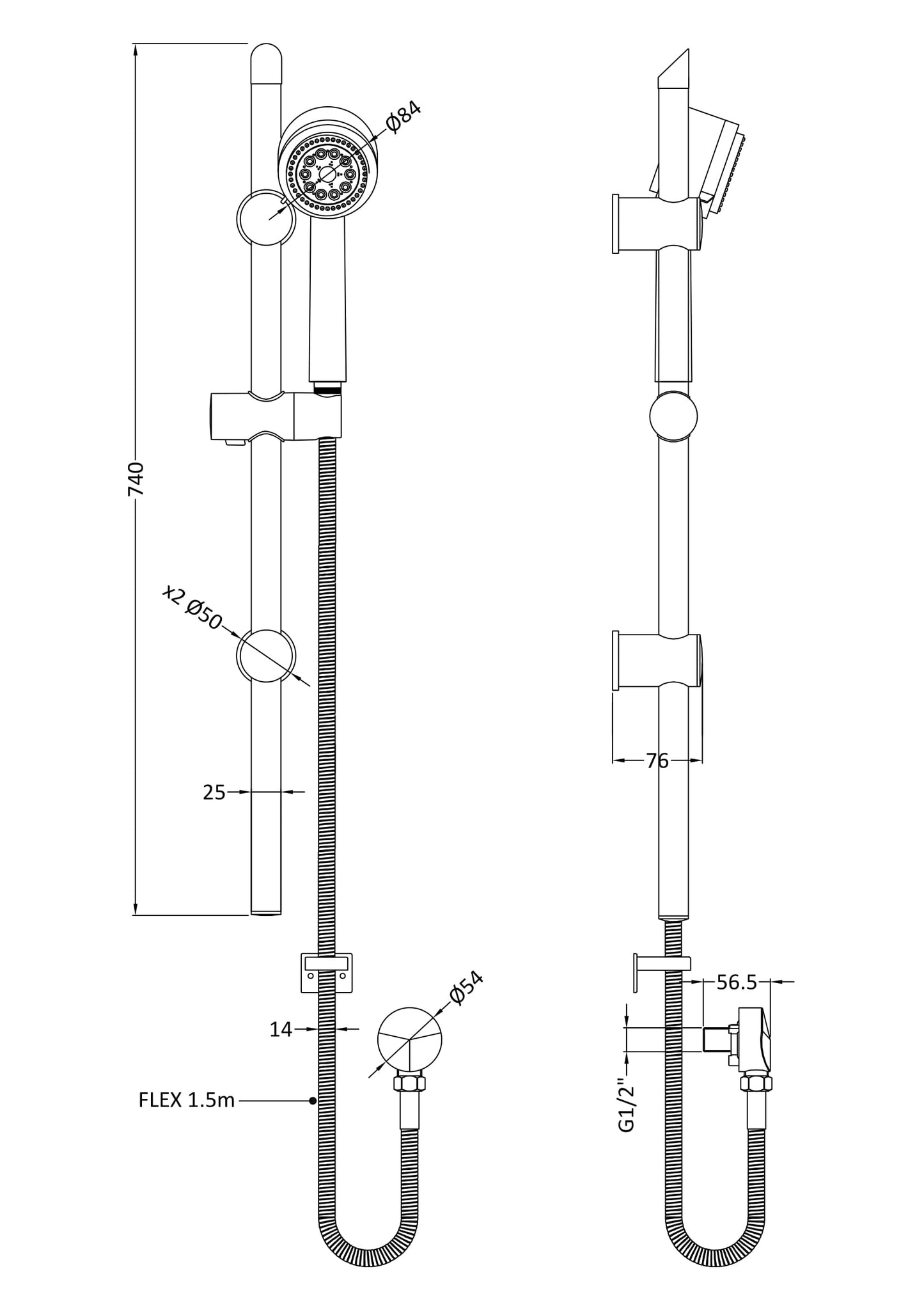 NUIE Slide Rail Kit