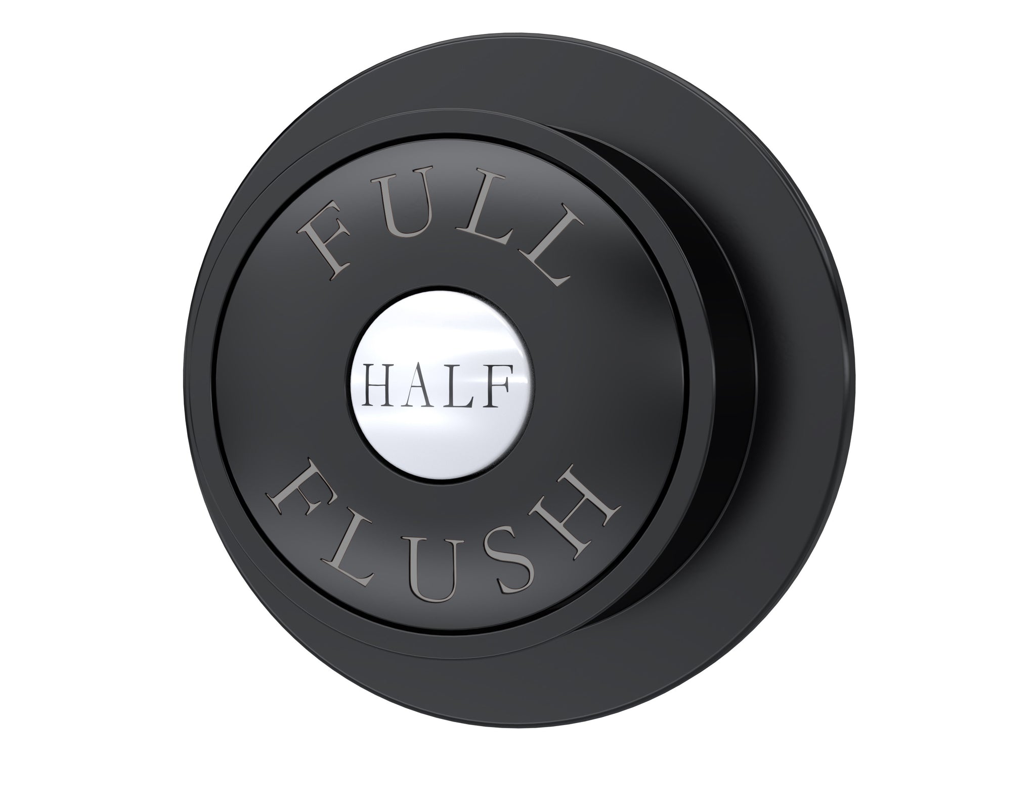 Hudson Reed Black Dual Flush Button
