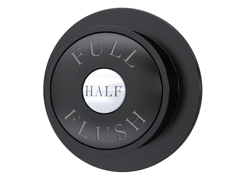 Hudson Reed Black Dual Flush Button