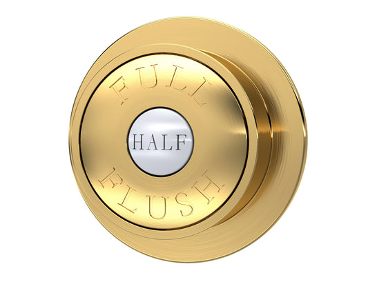 Hudson Reed Brushed Brass Dual Flush Button