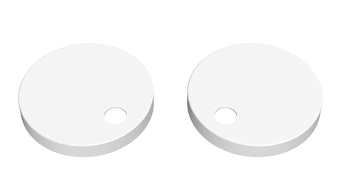 NUIE Matt White Toilet Seat Cover Caps