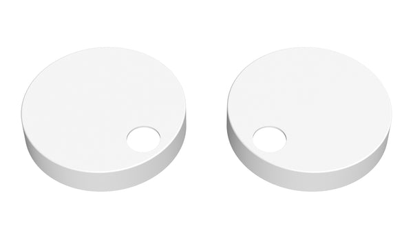 NUIE Matt White Toilet Seat Cover Caps
