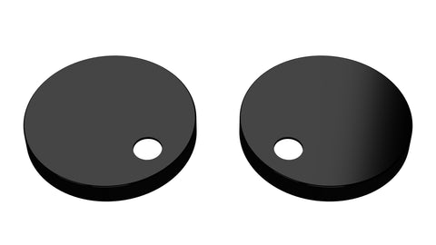 NUIE Matt Black Toilet Seat Cover Caps Black