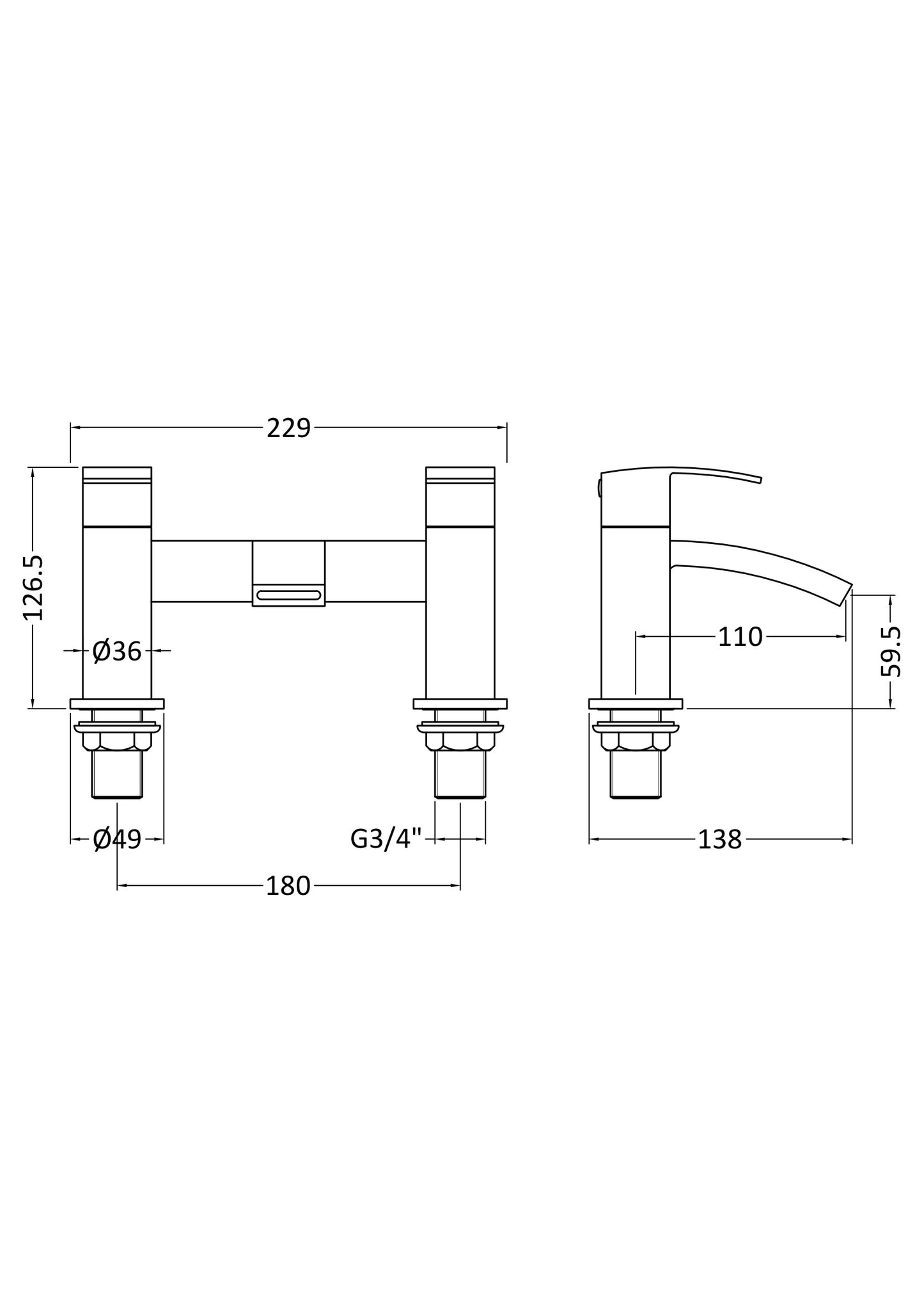 NUIE Bath Filler