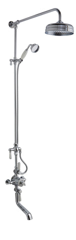 Hudson Reed Triple Thermostatic Shower Valve With Rigid Riser