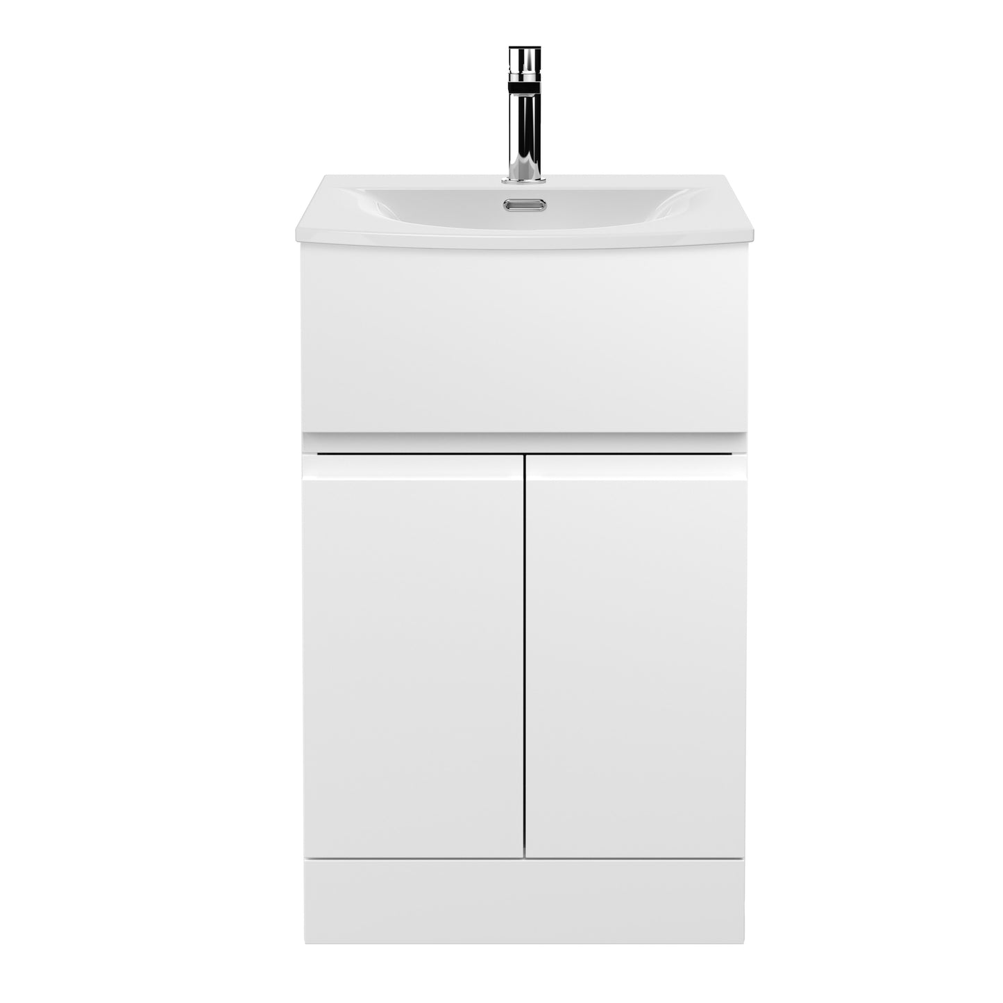 Hudson Reed 500mm Floor Standing 2 Door/Drawer Vanity Unit & Basin 4