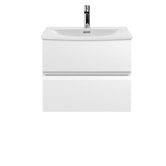 Hudson Reed 600mm Wall Hung 2 Drawer Vanity Unit & Basin 4