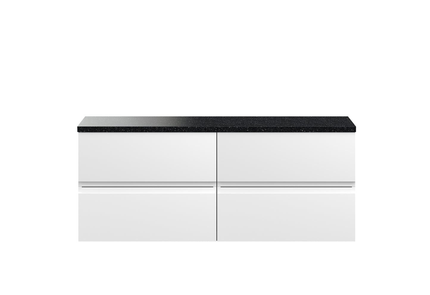 Hudson Reed 1200mm Wall Hung 4-Drawer Unit & Laminate Worktop