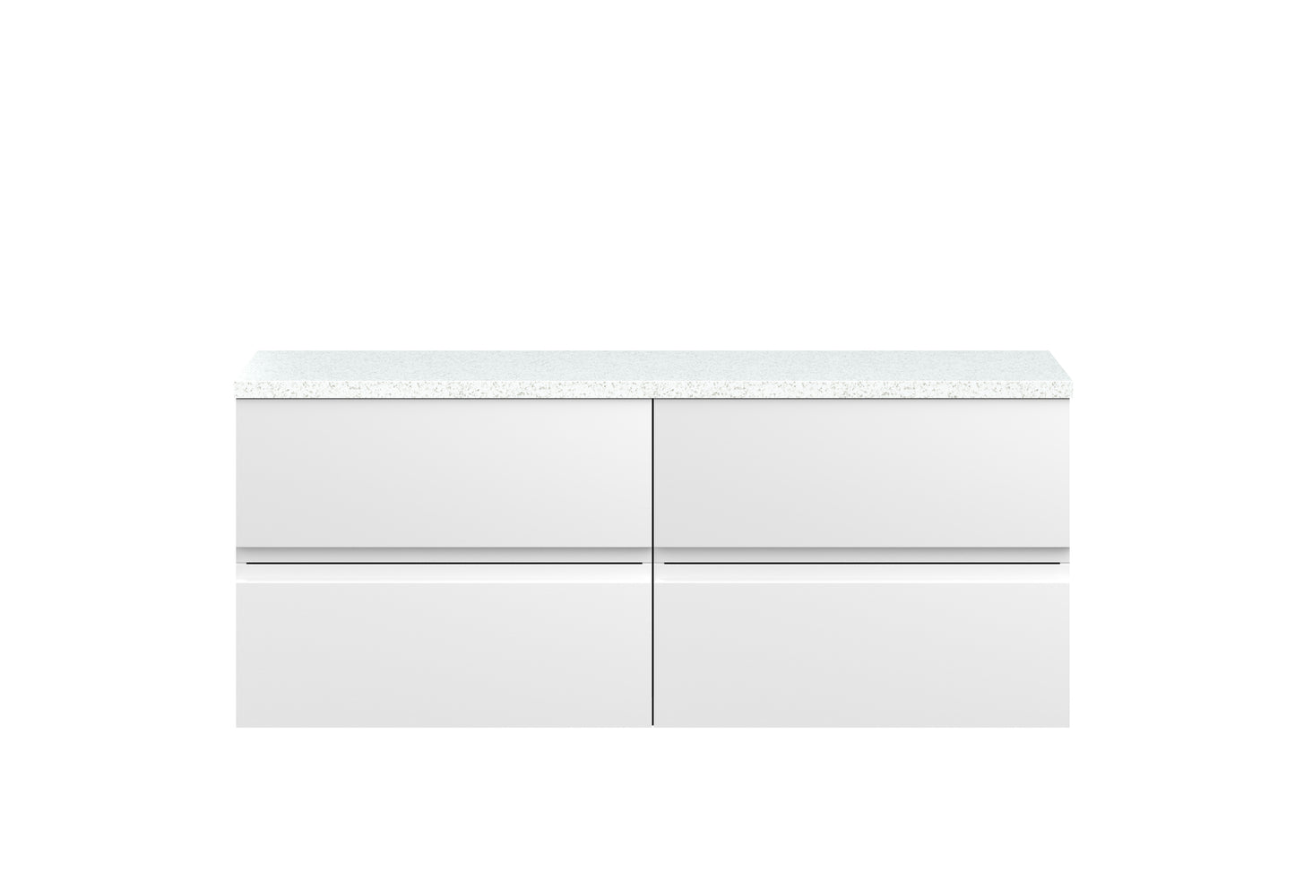 Hudson Reed 1200mm Wall Hung 4-Drawer Unit & Laminate Worktop