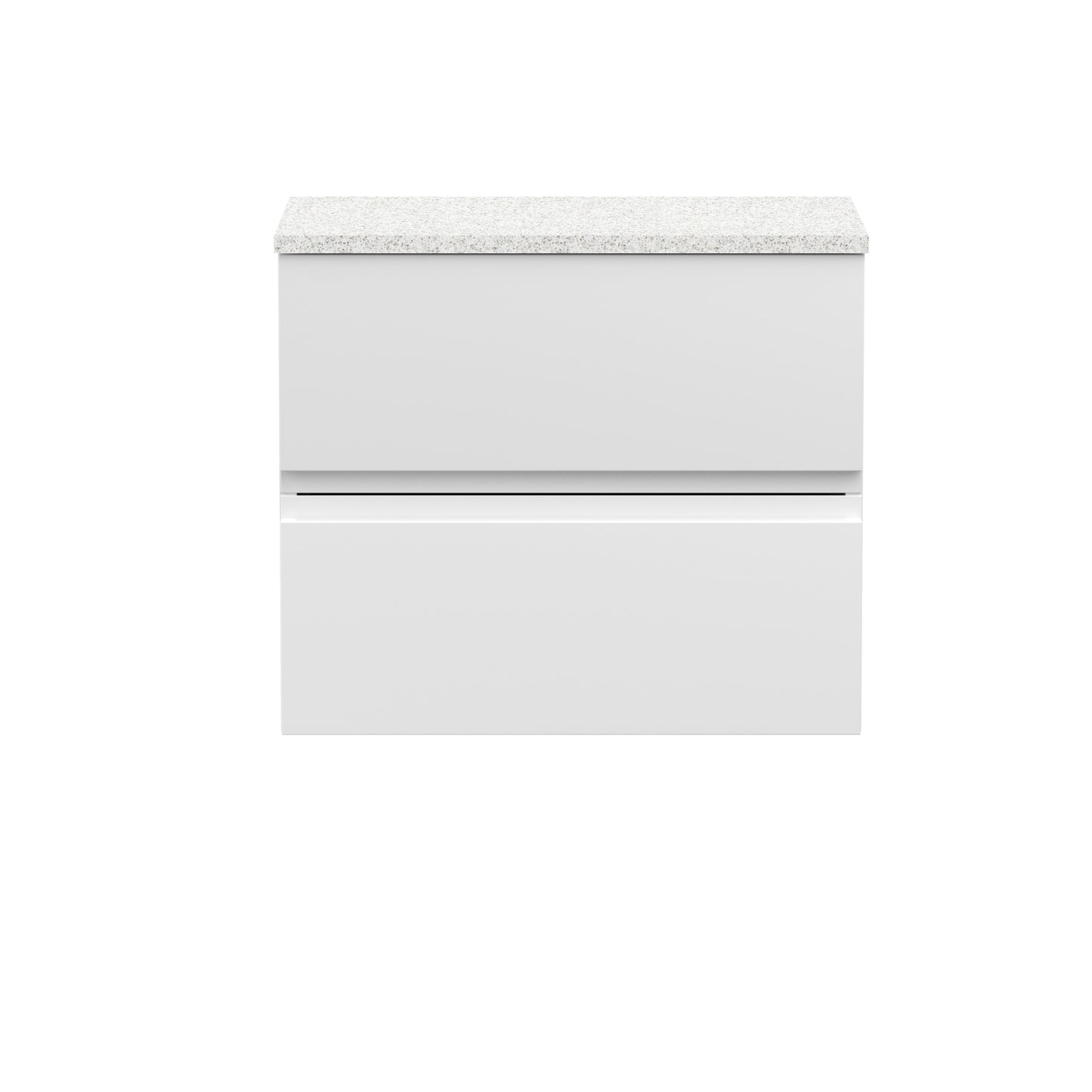 Hudson Reed 600mm Wall Hung 2-Drawer Vanity Unit & Laminate Worktop