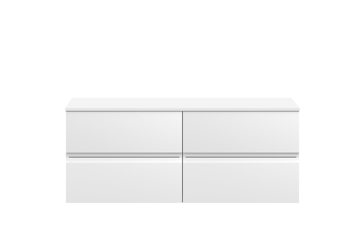 Hudson Reed 1200 Wall Hung 4 Drawer Unit & Worktop