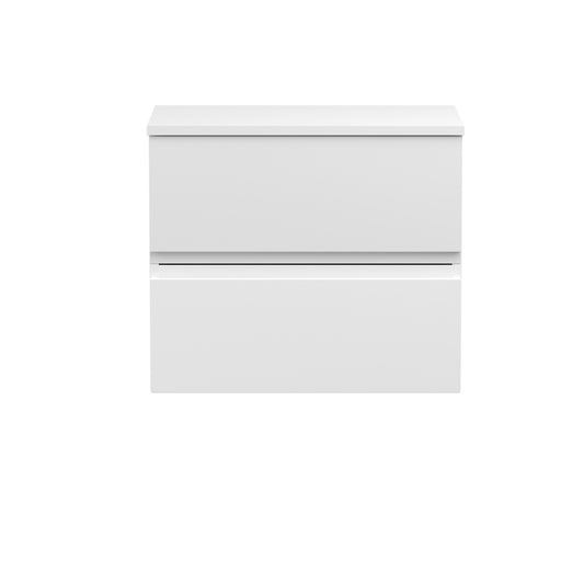 Hudson Reed 600mm Wall Hung 2-Drawer Vanity Unit & Worktop