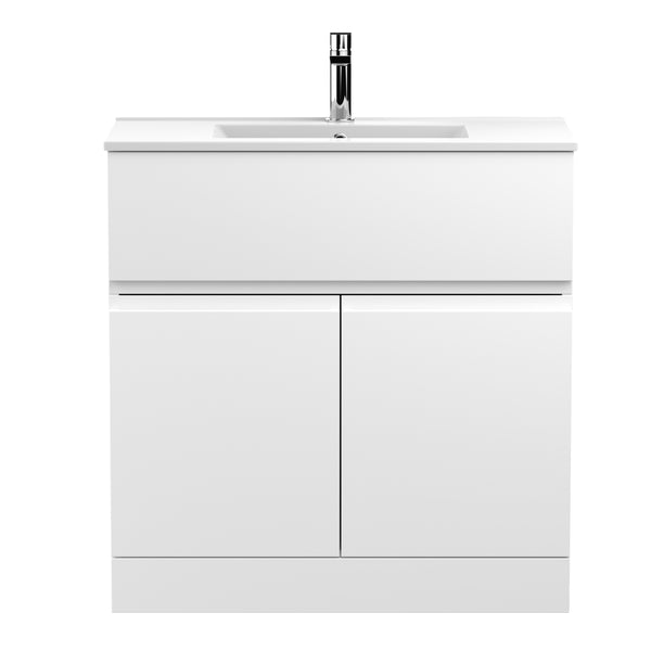 Hudson Reed 800mm Floor Standing 2-Door Vanity Unit & Basin 2