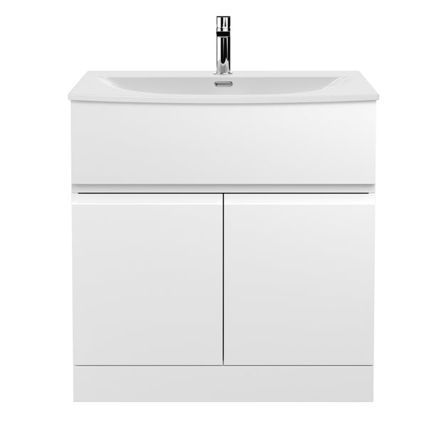 Hudson Reed 800mm Floor Standing 2 Door Vanity Unit & Basin 4