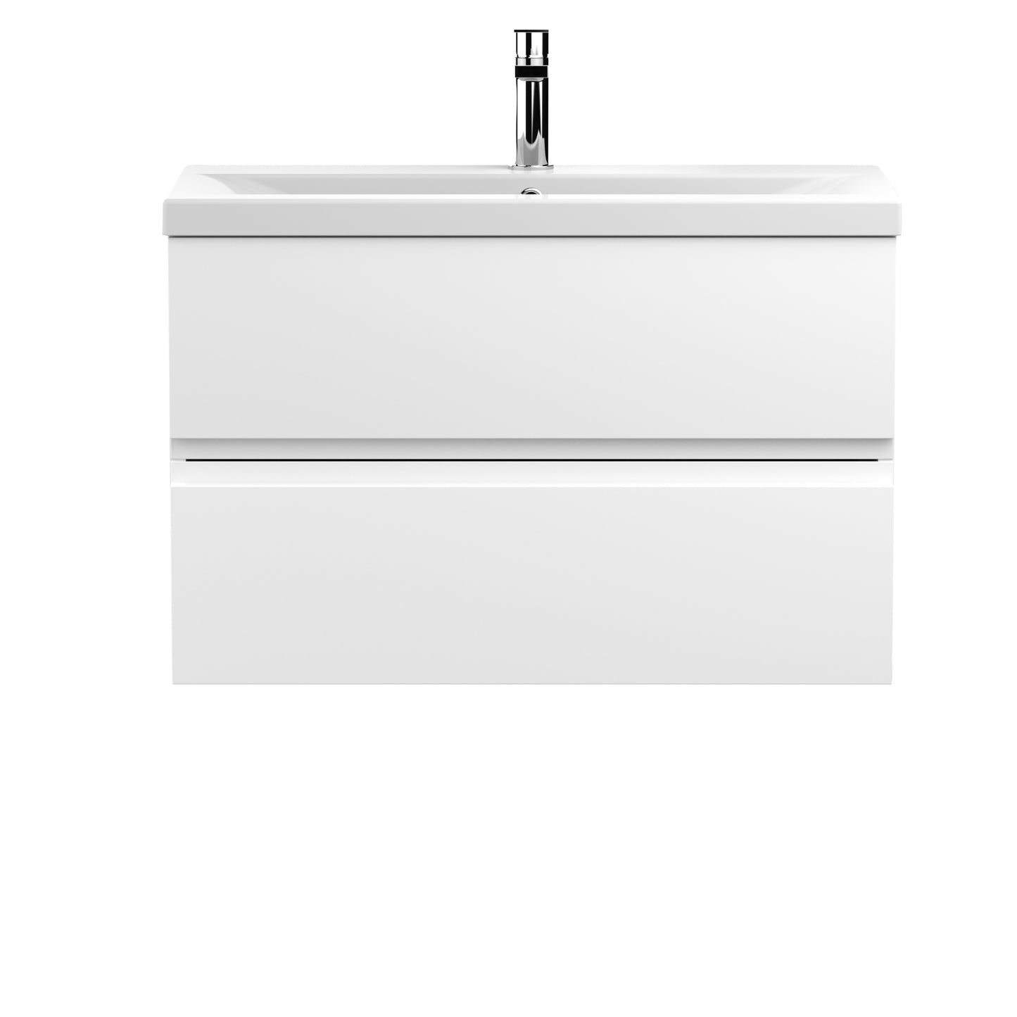 Hudson Reed 800mm Wall Hung 2-Drawer Vanity Unit & Basin 1