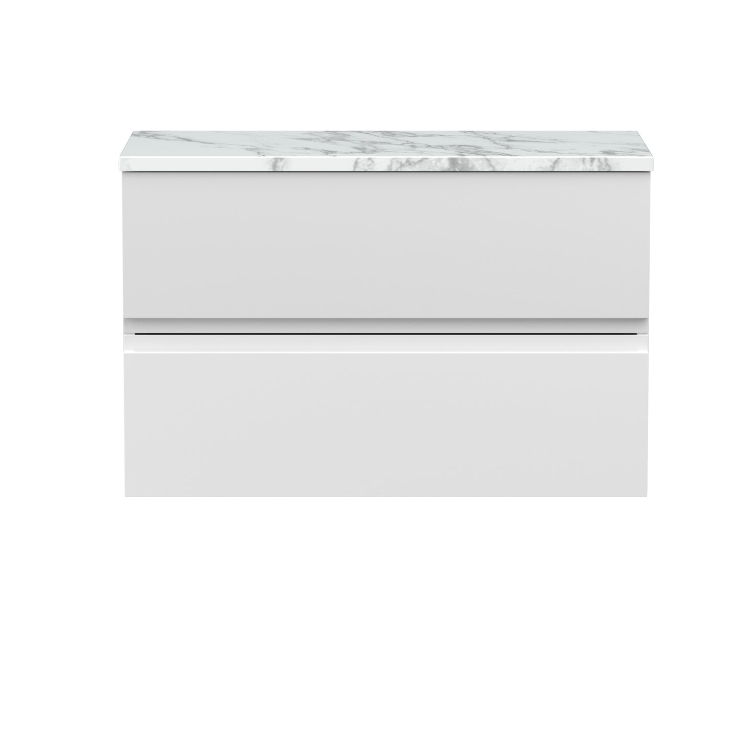 Hudson Reed 800mm Wall Hung 2-Drawer Unit & Laminate Worktop