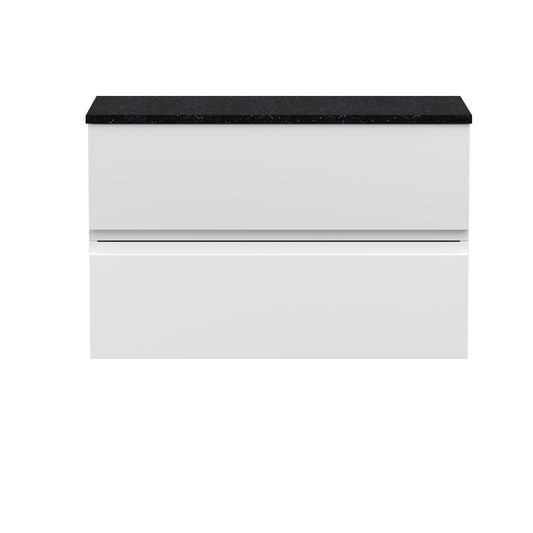 Hudson Reed 800mm Wall Hung 2-Drawer Vanity Unit & Laminate Worktop