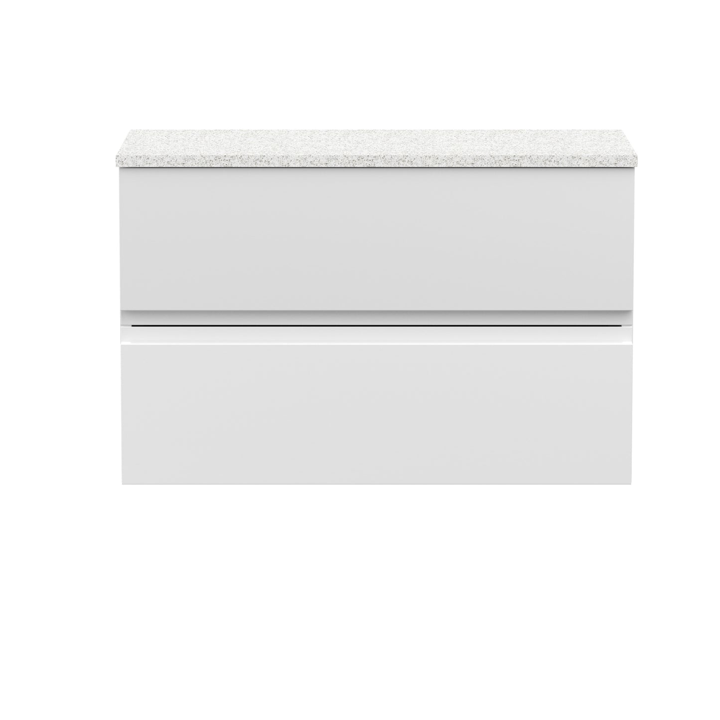 Hudson Reed 800mm Wall Hung 2-Drawer Vanity Unit & Laminate Worktop