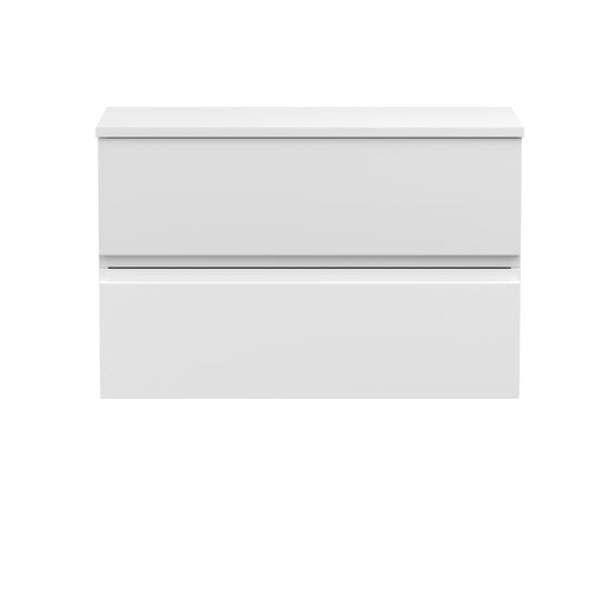 Hudson Reed 800mm Wall Hung 2-Drawer Vanity Unit & Worktop