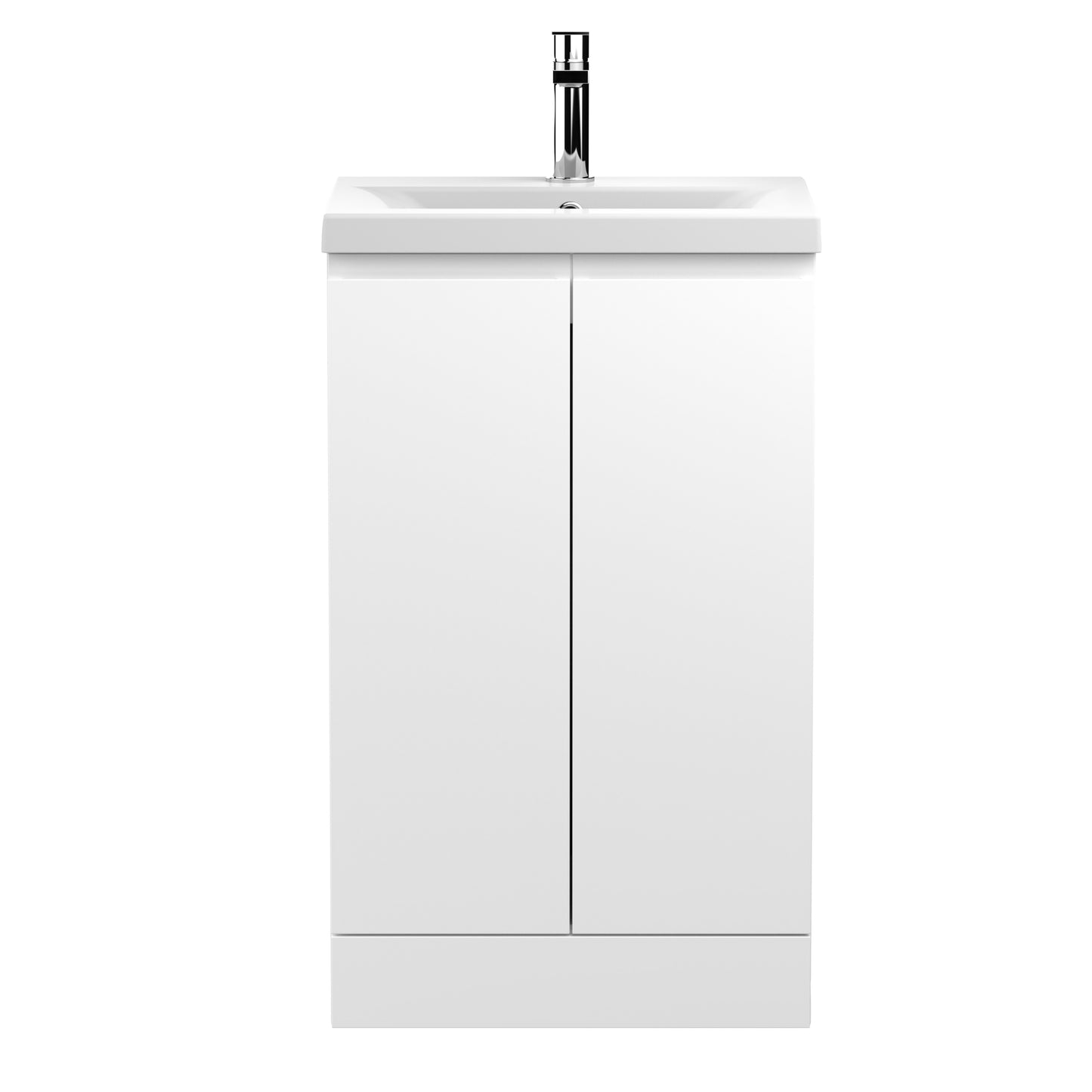 Hudson Reed 500mm Floor Standing 2-Door Vanity Unit & Basin 1