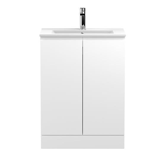 Hudson Reed 600mm Floor Standing 2-Door Vanity Unit & Basin 2