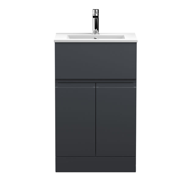 Hudson Reed 500mm Floor Standing 2 Door/Drawer Vanity & Basin 2