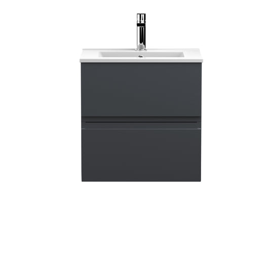 Hudson Reed 500mm Wall Hung 2 Drawer Vanity & Basin 2