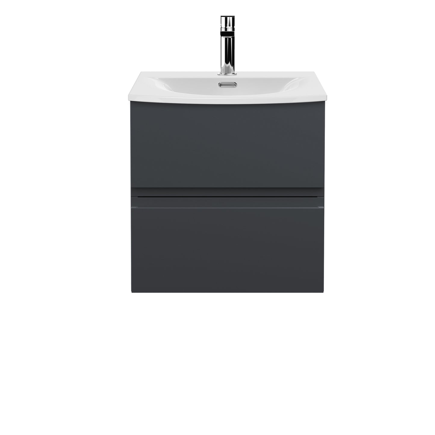 Hudson Reed 500mm Wall Hung 2 Drawer Vanity & Basin 4